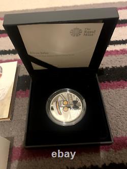 2020 Elton John Royal Mint 1 Oz Silver Proof £2 Two Pounds Coin