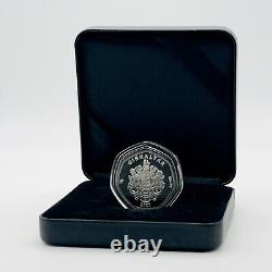 2020 Gibraltar UNITED WE CONQUER 80 Years Commando Silver Proof-Like 50p Coin