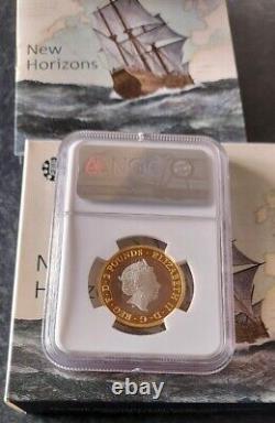 2020 Mayflower SILVER PROOF UK £2 coin Graded PF70 ultra cameo with OCA & box