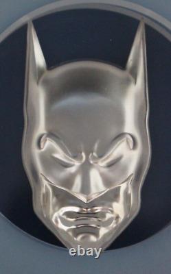 2020 Niue 2oz Silver Proof $5 coin DC Comics Batman Mask NGC Graded PF70