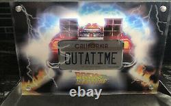 2020 Niue Back to the Future License Plate 2 oz Silver Colored Coin (Cert. #042)