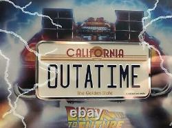 2020 Niue Back to the Future License Plate 2 oz Silver Colored Coin (Cert. #042)