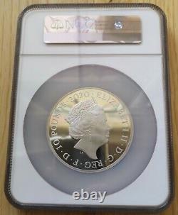 2020 Queen Music Legends 5 oz Royal Mint £10 Silver Proof NGC PF 69 Low Mintage