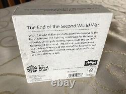 2020 Royal Mint 75th Anniversary End of WW2 £5 Silver Proof Coin 2197/2575
