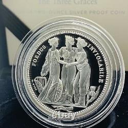 2020 Royal Mint Great Engravers Three Graces 2oz Silver Proof £5 Five Pound Coin