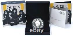 2020 Silver Proof 1oz QUEEN Freddie Mercury £2 Coin Box COA Royal Mint