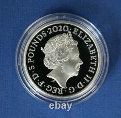 2020 Silver Proof £5 Crown coin William Wordsworth in Case with COA
