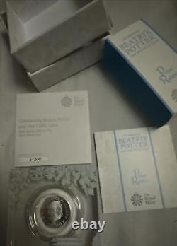 2020 Silver Proof 50p Peter Rabbit Coin, with COA