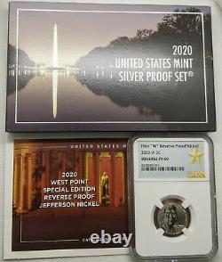 2020 Silver Proof Set 11 Coins Total with Reverse Proof W Nickel NGC PF69