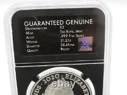 2020 Slabbed Royal Mint 1oz Silver Proof Coin James Bond Pay Attention 007