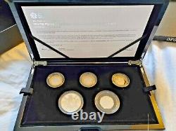 2020 UK Royal Mint Silver Proof Piedfort Coin Set. Extremely Rare 1 of Only 300