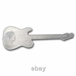 2021 1 oz Silver Fender Telecaster 75th anniversary Guitar shaped proof coin