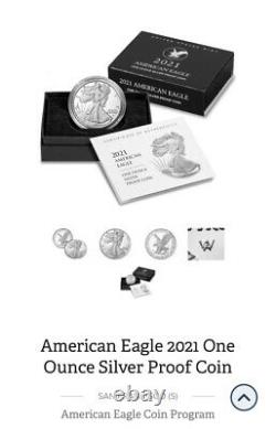 2021 American Eagle (S) Silver Proof Coin-Type 2 (21EMN) CONFIRMED