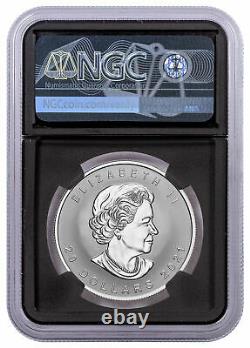 2021 Canada 1 oz Silver Maple Leaf Super Incuse Reverse $20 Coin NGC PF70 FR BC