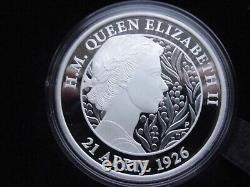 2021 HM Queen Elizabeth II 95th Birthday 1oz Silver Proof Coin-No. 0257/5000