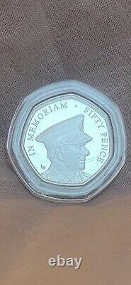 2021 Prince Philip In Memoriam 6 Coin Silver Proof 50p Set