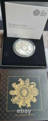 2021 Queen Beast Completer 1oz Silver Proof Coin From Royal Mint COA sold out