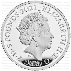 2021 ROYAL MINT GOTHIC CROWN PORTRAIT SILVER PROOF TWO OUNCE 2oz BRAND NEW