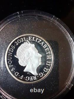 2021 Royal Mint 150th Anniversary Royal Albert Hall Silver Proof £5 Domed Coin