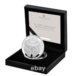 2021 Royal Mint 150th Anniversary Royal Albert Hall Silver Proof £5 Domed Coin