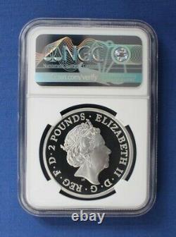 2021 Royal Mint 1oz Silver Proof Britannia £2 coin NGC Graded PF69 with Case/COA