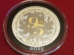 2021 Royal Mint. 999 Silver 95th Birthday of Queen Elizabeth II Proof Coin Set