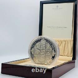2021 Royal Mint Gothic Crown Quartered Arms Silver Proof One Kilo 1kg £500 Coin
