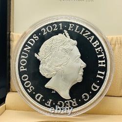 2021 Royal Mint Gothic Crown Quartered Arms Silver Proof One Kilo 1kg £500 Coin