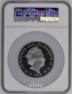 2021 Royal Mint QEII 95th Birthday 5oz Silver Proof NGC PF70UCAM LED 950