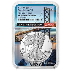 2021-S Proof $1 Type 2 American Silver Eagle NGC PF70UC FDI San Francisco Core