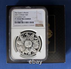 2021 Silver Proof 1oz £2 coin Beasts Completer NGC Graded PF70 with Case / COA