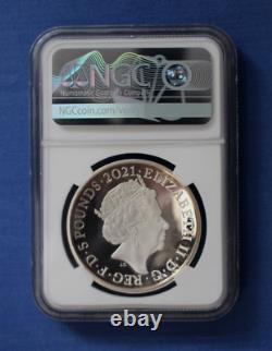 2021 Silver Proof Domed £5 coin Royal Albert Hall NGC PF69 with COA