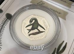 2021 Silver Proof Fifty 50 Pence Mary Anning Plesiosaurus Coloured