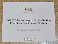 2021 TDC 50th Anniversary of Decimalisation Fine Silver Proof Coin Collection