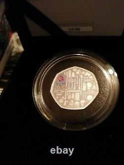 2021 Team GB 50p Silver Proof Piedfort coin 2020 Tokyo Olympics Ltd Ed 1500