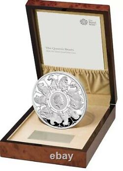 2021 The Queen's Beasts Completer UK 1kg Silver Proof Coin. In Hand