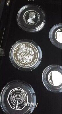2021 UK Silver Proof Annual 13 Coin Set Royal Mint Sealed Box With COA 332