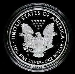 2021 W Proof American Silver Eagle with Box and COA US Mint OGP 1 oz Fine SIlver