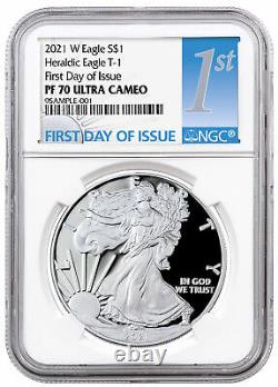 2021 W Silver Proof American Eagle NGC PF70 UC FDI First Day of Issue PRESALE