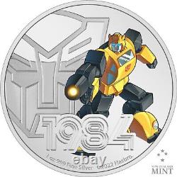 2022 1 oz Silver Proof Coin Transformers BUMBLEBEE