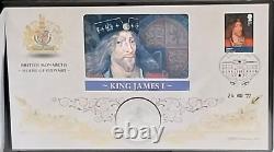 2022 British Monarchs King James1 Silver Proof 1oz Coin Cover Ltd Ed 99