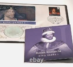 2022 British Monarchs King James1 Silver Proof 1oz Coin Cover Ltd Ed 99