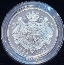 2022 Elizabeth II Silver Proof £5 Coin Platinum Jubilee COA