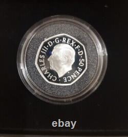 2022 Her Majesty Queen Elizabeth II UK 50p Silver Proof Coin With King Charles