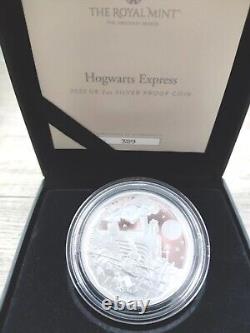 2022 Hogwarts Express 2oz £5 Silver PROOF Coin Royal Mint Harry Potter FREE P&P