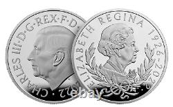 2022 King Charles III Queen Elizabeth II Memorial 1kg Kilo Silver Proof Coin