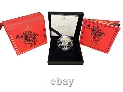 2022 Lunar Year of the Tiger 1oz Silver Proof Coin Limited Edition Coin No 1608