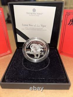 2022 Lunar Year of the Tiger 1oz Silver Proof Coin Limited Edition Coin No 1608