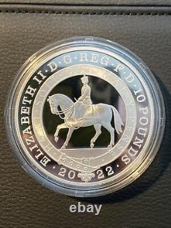 2022 Platinum Jubilee Silver Proof 5 Oz Coin? Rare Stunning? Coa 332