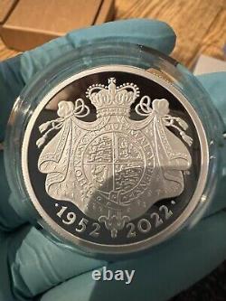 2022 Queen Elizabeth II Platinum Jubilee £5, 2oz Silver Proof Coin Royal Mint
